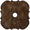 Ekena Millwork Flower Ceiling Medallion (Fits Canopies up to 6 1/4"), 29"OD x 3 5/8"ID x 1 3/8"P, Root Beer Crackle CM29FWRBC - alternate 1